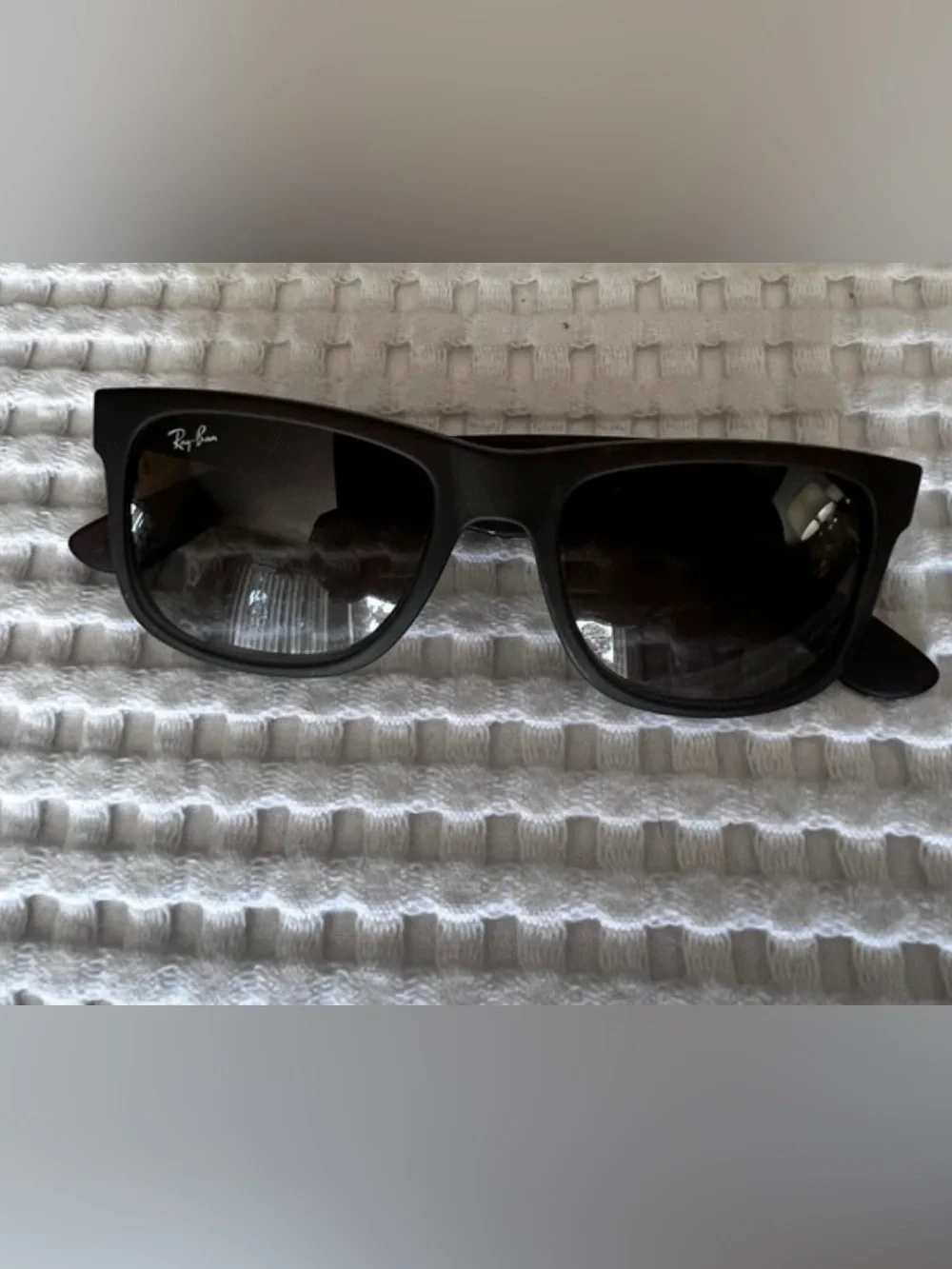 Ray-Ban Square Sunglasses in Dark Brown Frame with Brown Lenses
